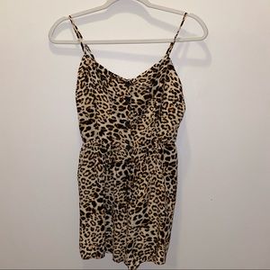 Cheetah print romper